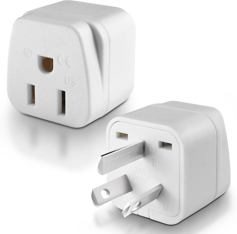 OFOAEEA New Zealand Power Adapter USA to Australia Plug Adapter Australia Travel Adapter US to Argentina Australian,China,Type I Plug Adapter 2Pack - Image 1